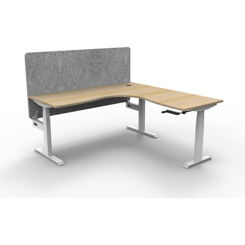 Boost Crank Corner Workstation with Eco Panel Screen