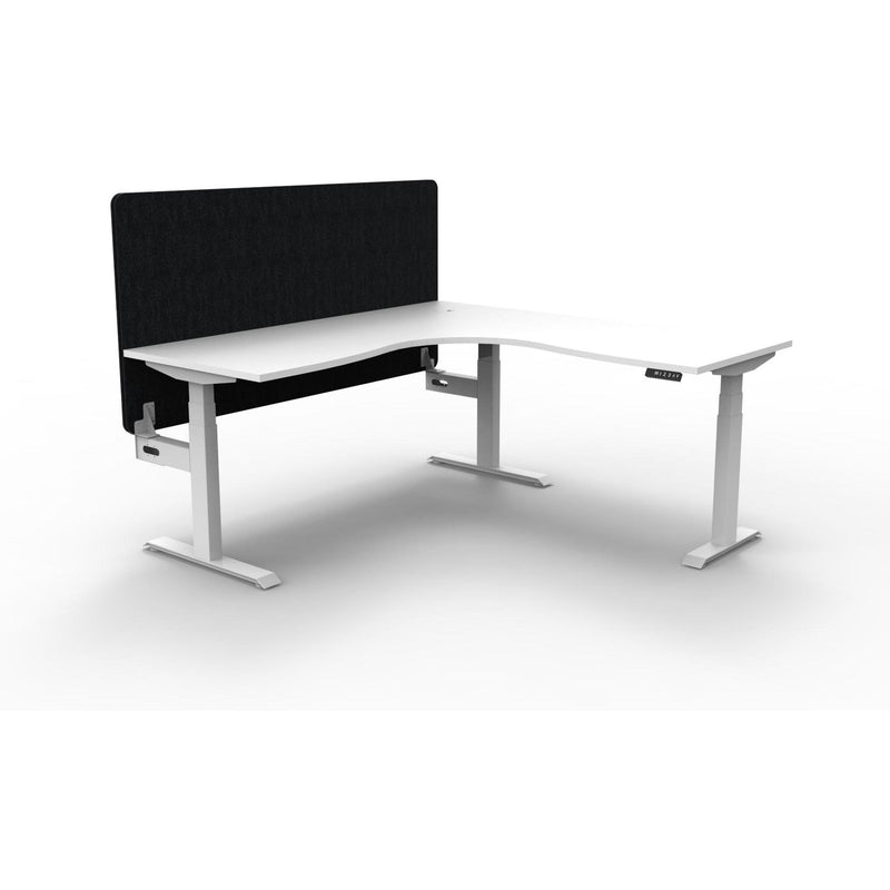 Boost Plus + Electric Height Adjustable Corner Workstation with Eco Panel Screen-Elite Office Furniture