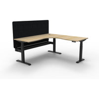 Boost Plus + Electric Height Adjustable Corner Workstation with Eco Panel Screen-Elite Office Furniture