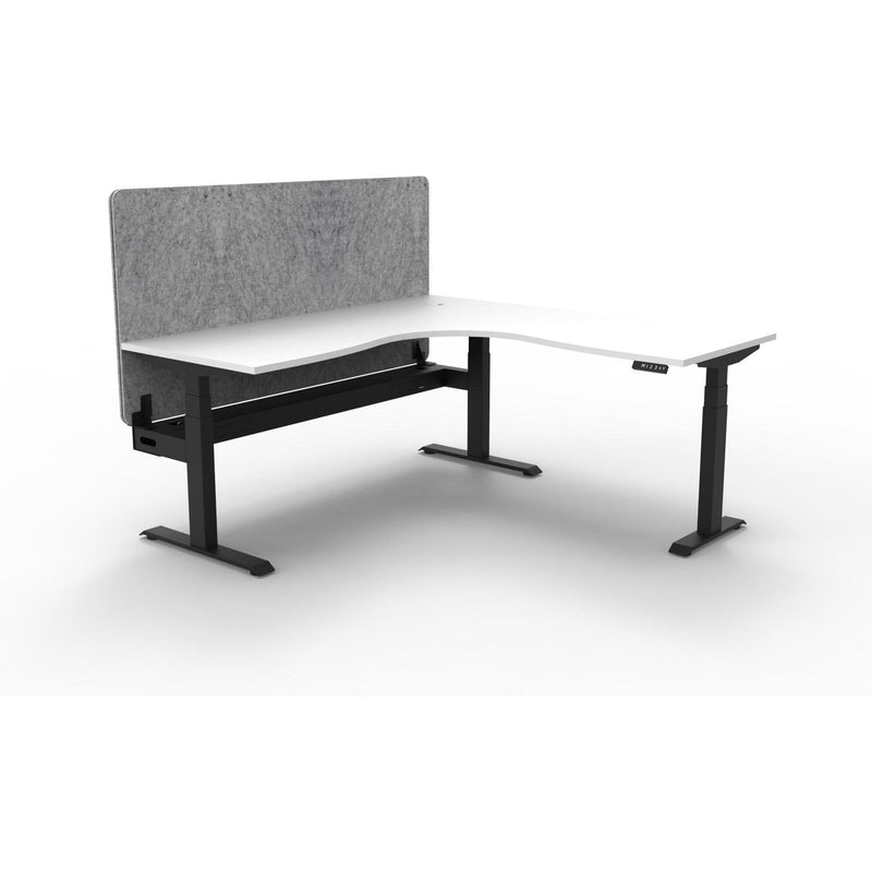 Boost Plus + Electric Height Adjustable Corner Workstation with Eco Panel Screen-Elite Office Furniture