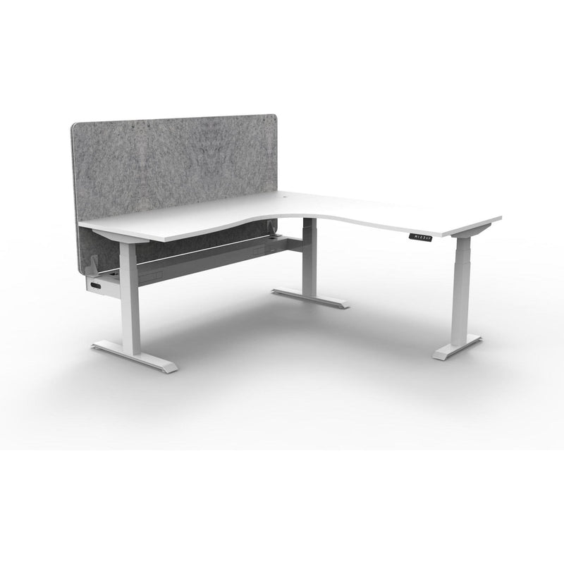 Boost Plus + Electric Height Adjustable Corner Workstation with Eco Panel Screen-Elite Office Furniture
