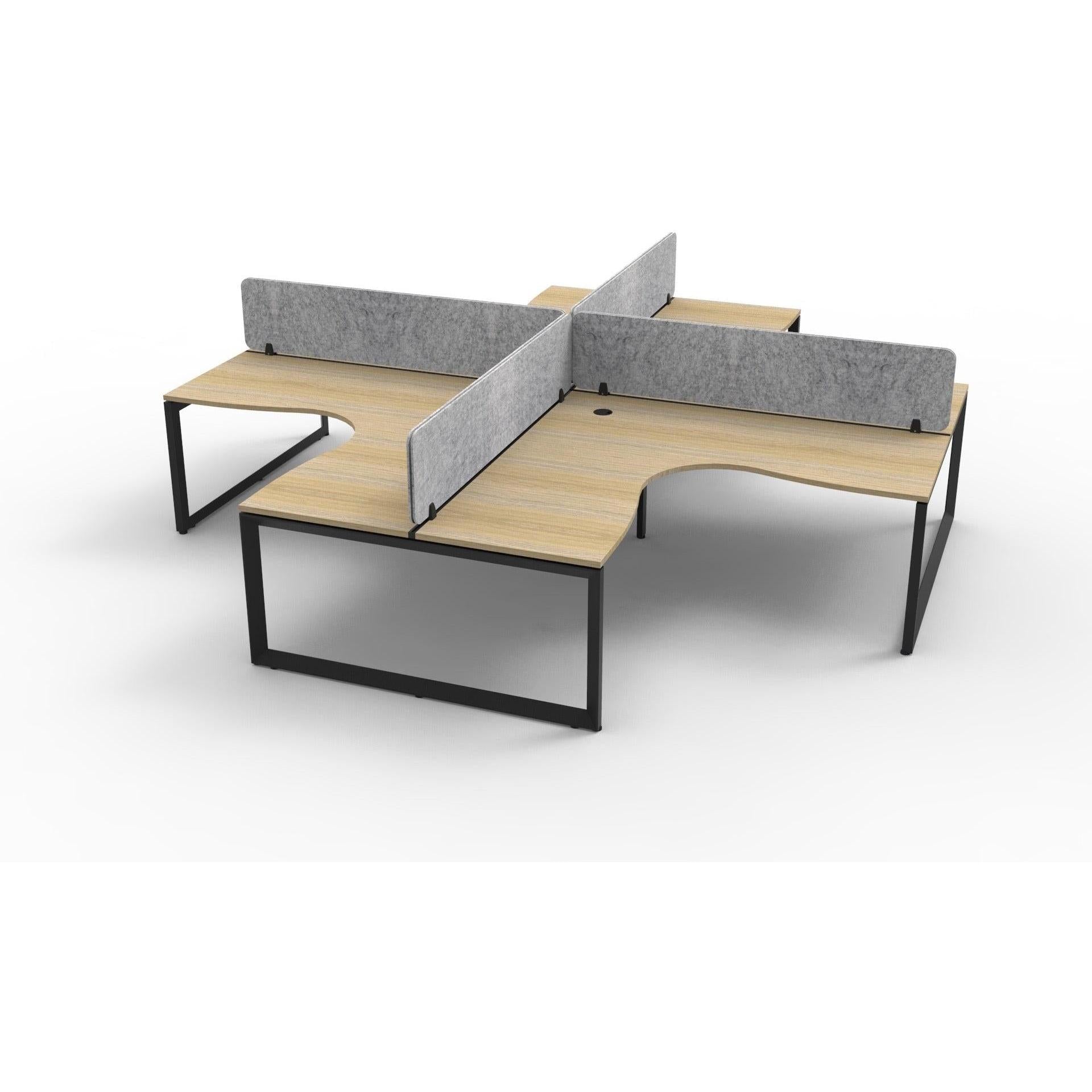 Infinity Profile Leg Corner Workstation - 4 Persons