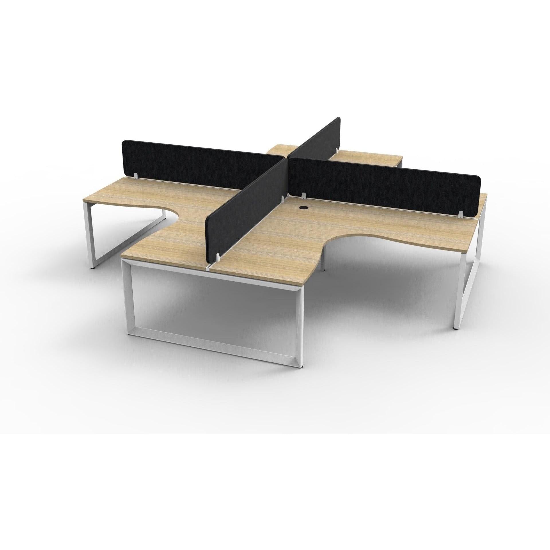 Infinity Profile Leg Corner Workstation - 4 Persons