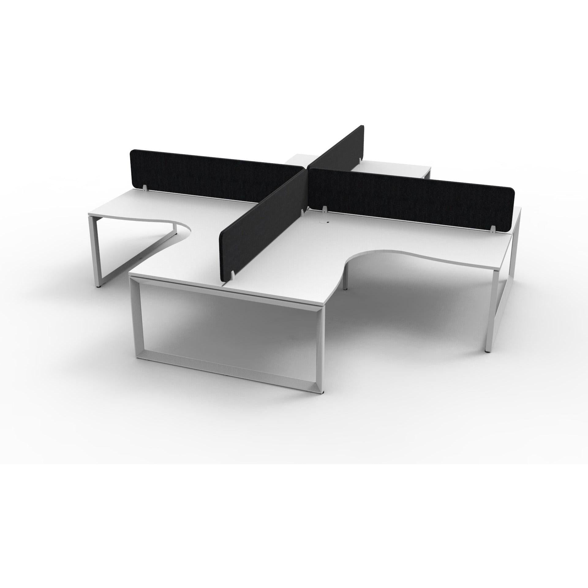 Infinity Profile Leg Corner Workstation - 4 Persons