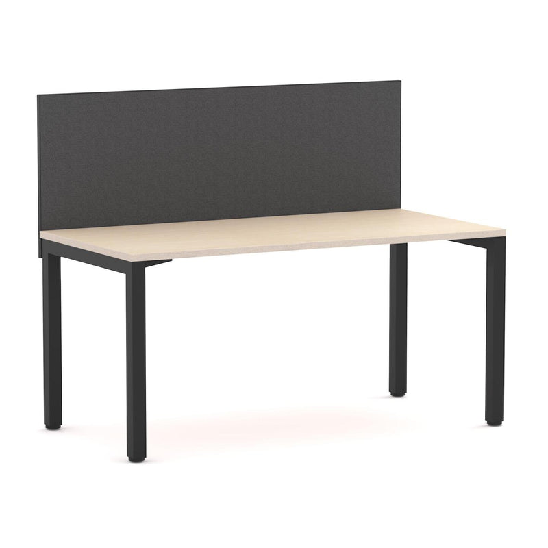 Axis 1 User Single Desk, 50x50mm Square Leg Design. Includes: Edge25 Screen