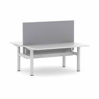 Klass Fixed 2-Person Double-sided Desk Workstation with Edge25 Screen