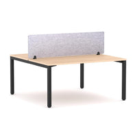 Axis 2 User Double-Sided Desks, 50x50mm Square Leg Design. Includes: AcoustiQ Screen