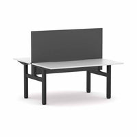 Klass Fixed 2-Person Double-sided Desk Workstation with Edge25 Screen