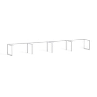 Anvil 4-Person Single-sided Desk Workstation Frame Only