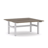AgileMotion+ 3C/2M Electric Rectangle 2-Person Double-sided Desk Workstation