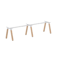 Plantation 2-Person Single-sided Desk Workstation Frame Only