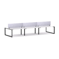 Anvil 6-Person Double-sided Desk Workstation Includes: AcoustiQ Screen