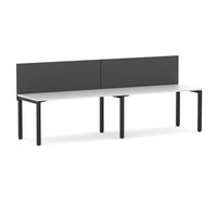 Axis 2 User Single-Sided Desks, 50x50mm Square Leg Design. Includes: Edge25 Screen