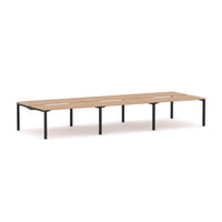 Axis Stretch 6-Person Double-sided Desk Workstation