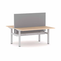 Klass Fixed 2-Person Double-sided Desk Workstation with Edge25 Screen
