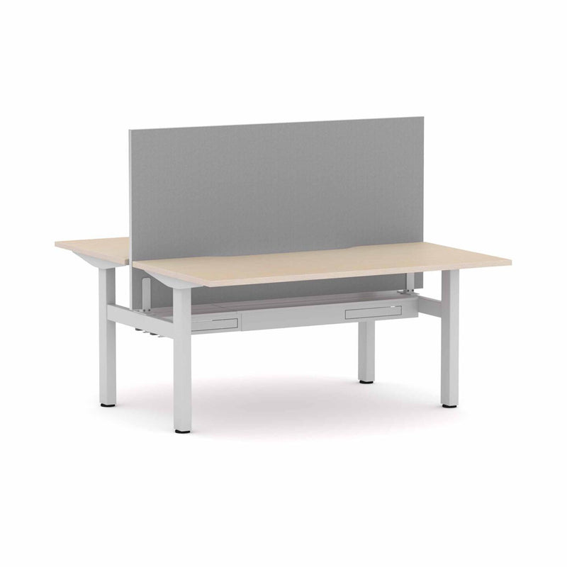 Klass Fixed 2-Person Double-sided Desk Workstation with Edge25 Screen
