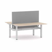 Klass Fixed 2-Person Double-sided Desk Workstation with Edge25 Screen