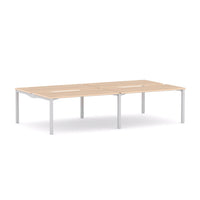 Axis Stretch 4-Person Double-sided Desk Workstation