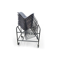 Sled-base Chair Storage Trolley