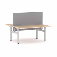 Klass Fixed 2-Person Double-sided Desk Workstation with Edge25 Screen