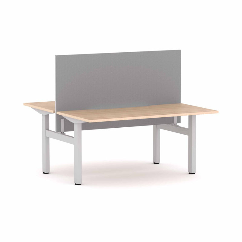 Klass Fixed 2-Person Double-sided Desk Workstation with Edge25 Screen