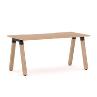 Plantation Straight Workstation Oak