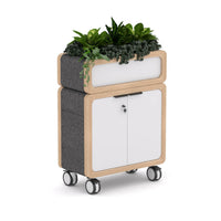 Rover Mobile Credenza with Planter Box