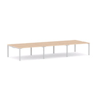Axis Stretch 6-Person Double-sided Desk Workstation