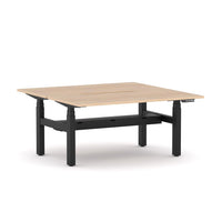 AgileMotion+ 3C/2M Electric Rectangle 2-Person Double-sided Desk Workstation
