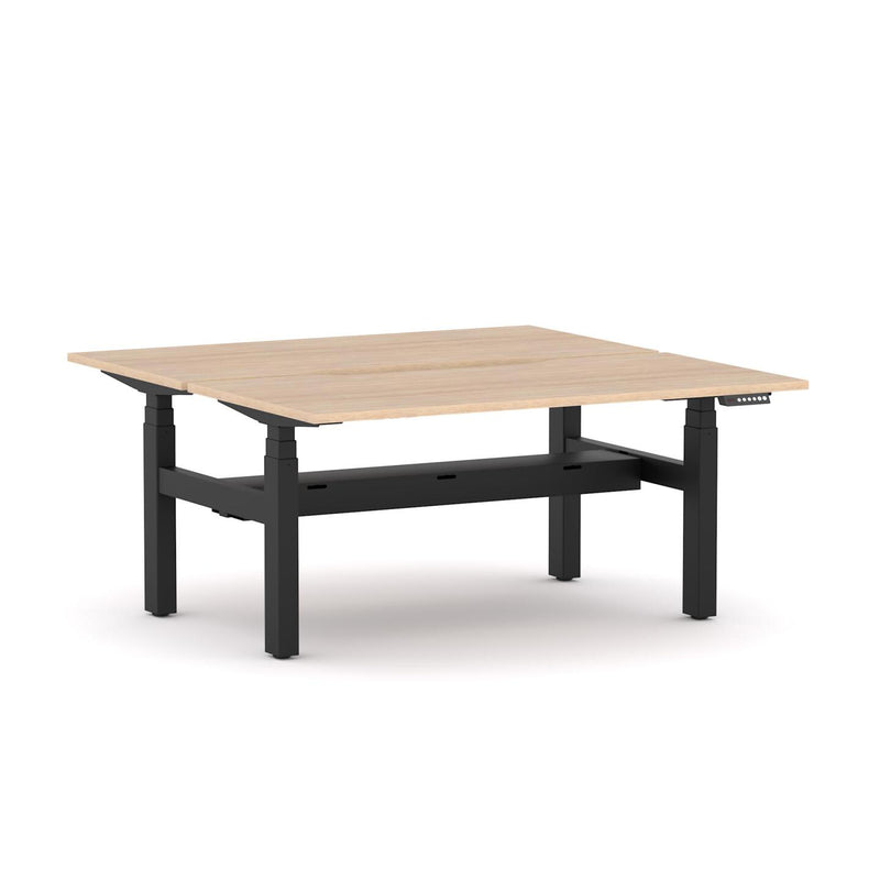 AgileMotion+ 3C/2M Electric Rectangle 2-Person Double-sided Desk Workstation