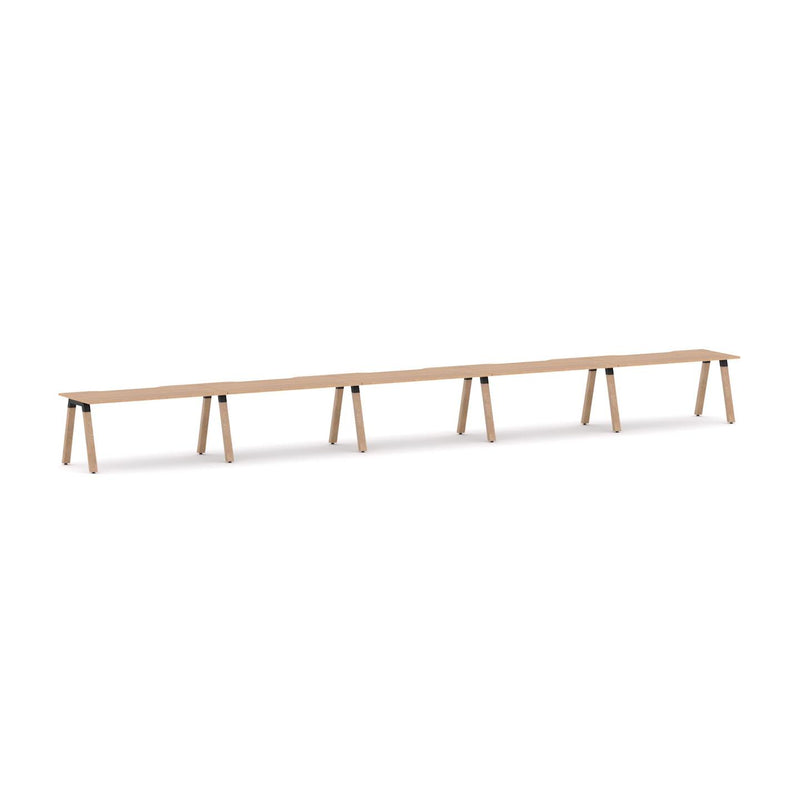 Plantation 5-Person Single-sided Desk Workstation