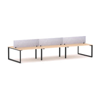 Anvil 6-Person Double-sided Desk Workstation Includes: AcoustiQ Screen