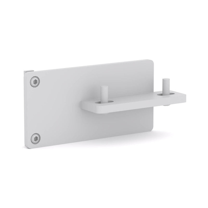 Studio 50mm Bracket to connect Single Workstation Rail to Hung Screen transom