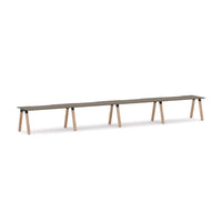 Plantation 4-Person Single-sided Desk Workstation