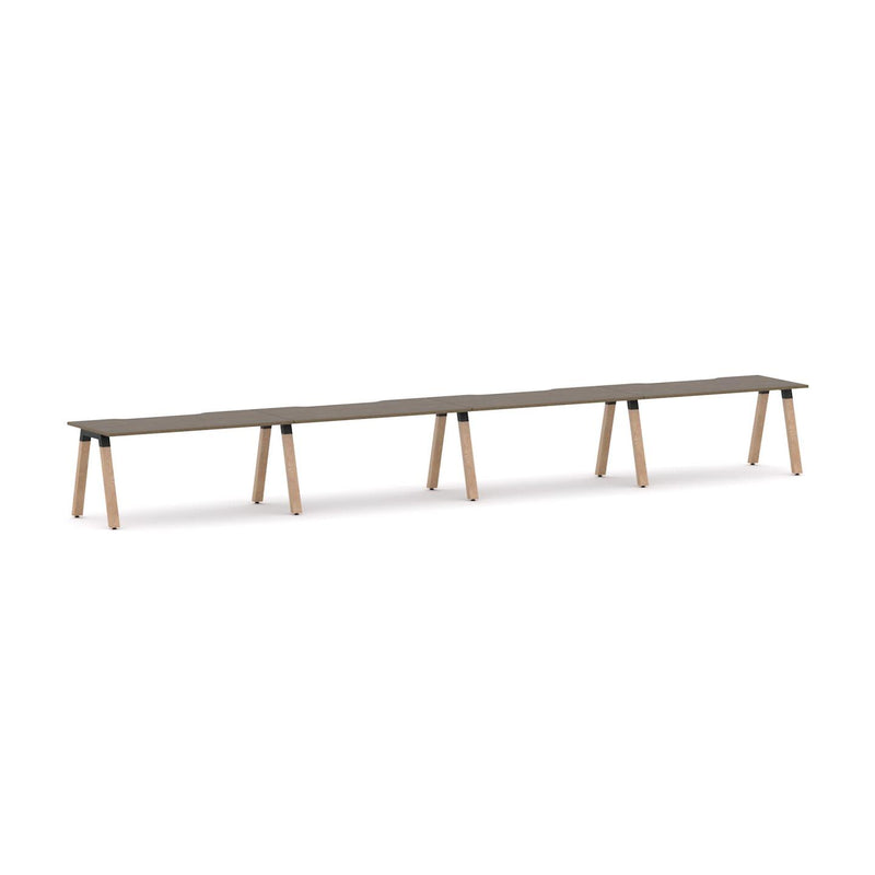 Plantation 4-Person Single-sided Desk Workstation