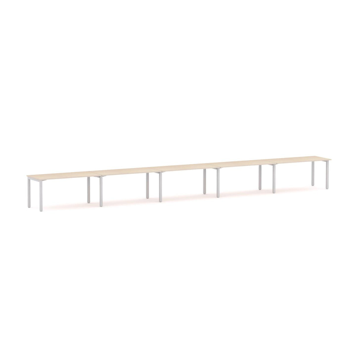 Axis 5-Person Single-sided Desk Workstation