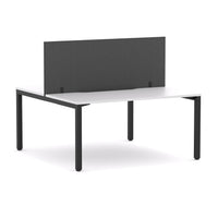 Axis 2 User Double-Sided Desks, 50x50mm Square Leg Design. Includes: Edge25 Screen