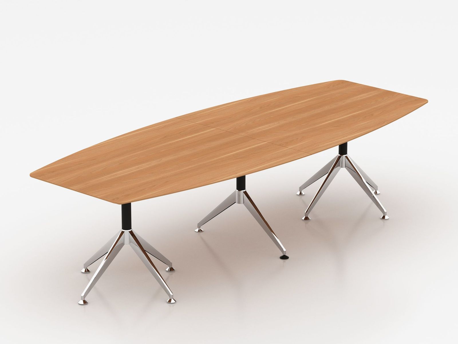 Virginia Walnut Potenza Boardroom Table - Large (3000mm x 1200mm)