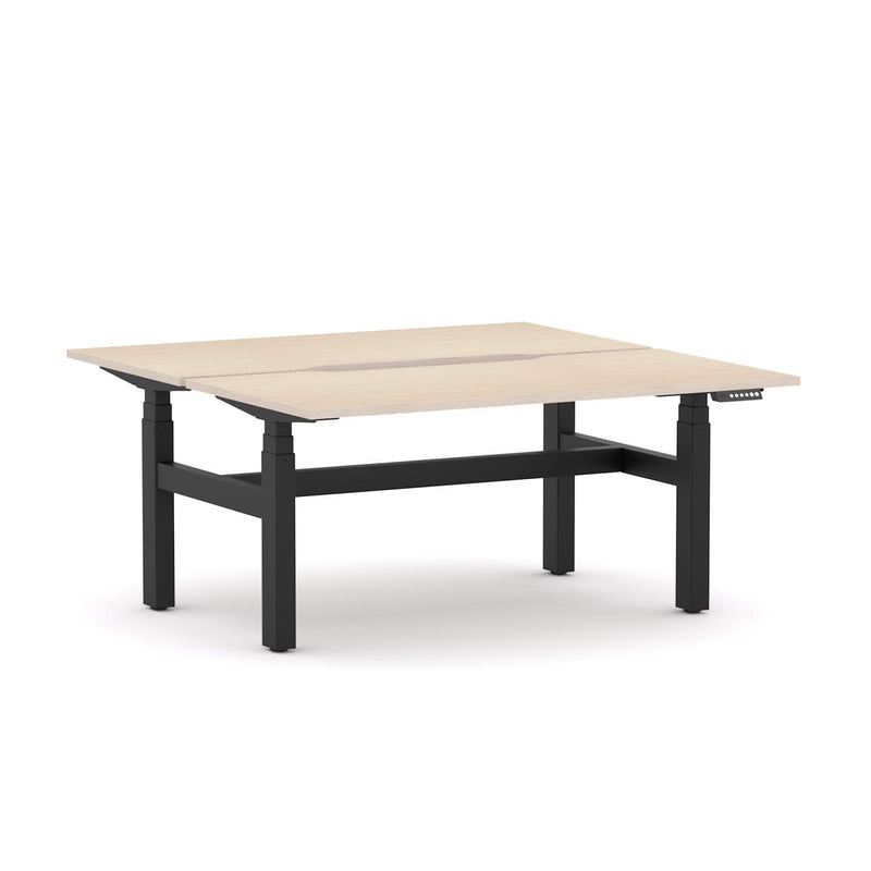AgileMotion+ 3C/2M Electric Rectangle 2-Person Double-sided Desk Workstation