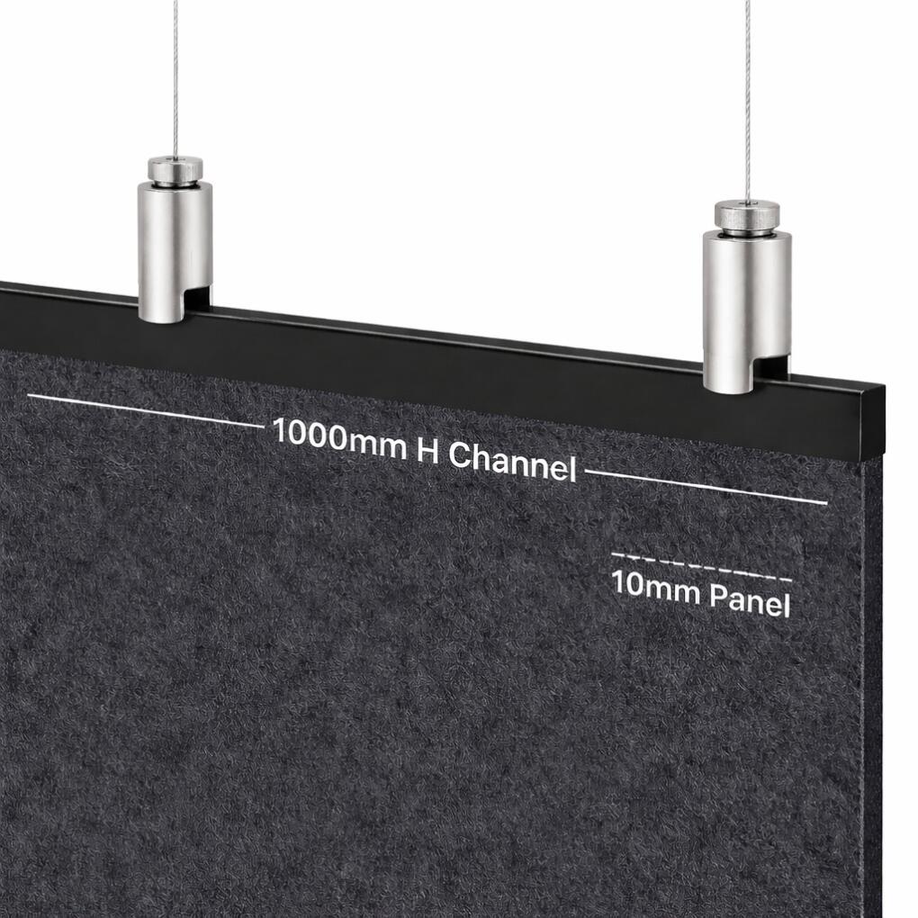 Acoustic Board Ceiling Mount Hanging Kit – Channel version **Check for Screws**