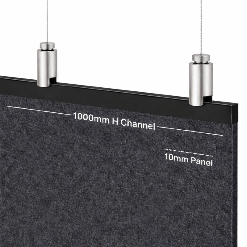 Acoustic Board Ceiling Mount Hanging Kit – Channel version **Check for Screws**