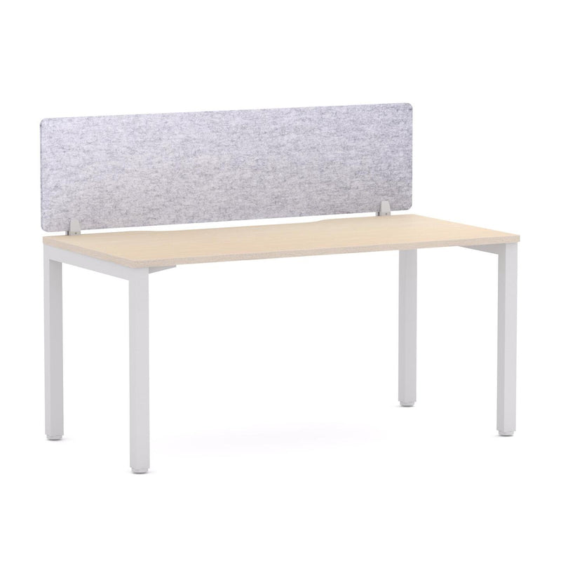 Axis 1 User Single Desk, 50x50mm Square Leg Design. Includes: AcoustiQ Screen