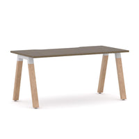 Plantation Straight Workstation Oak