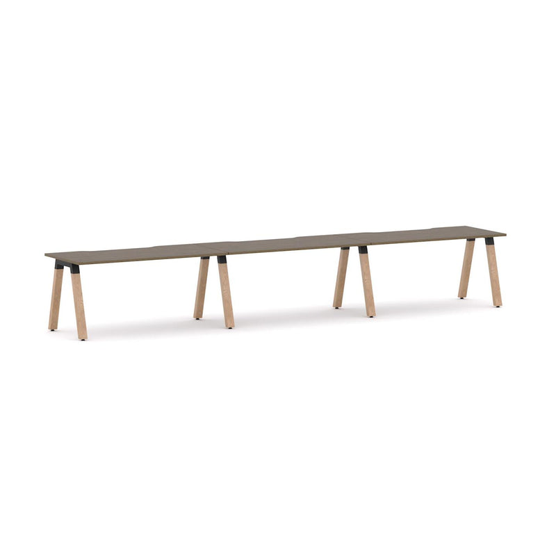 Plantation 3-Person Single-sided Desk Workstation