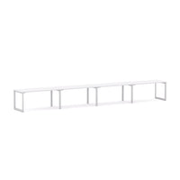 Anvil 4-Person Single-sided Desk Workstation