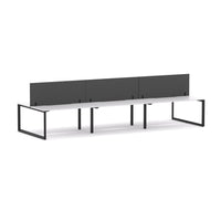 Anvil 6-Person Double-sided Desk Workstation Includes: Edge25 Screen