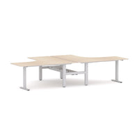 Agile Fixed Rectangle 2-Person 90° Workstation
