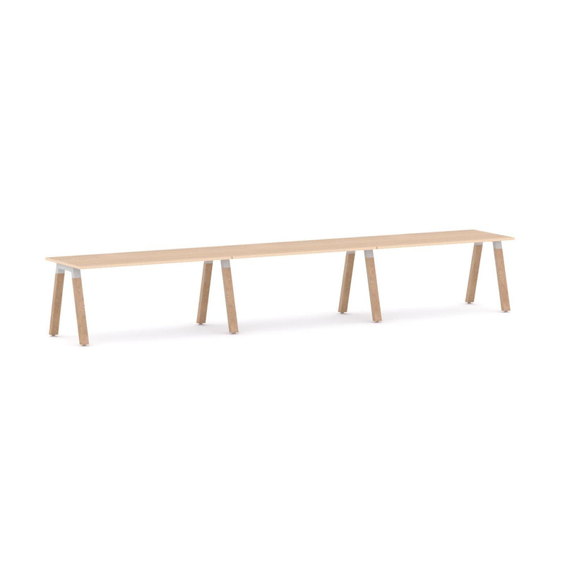 Plantation 3-Person Single-sided Desk Workstation