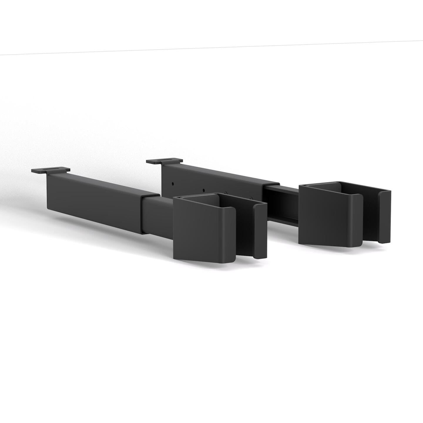 Agile Rectangle Screen/Cable Tray Arm Pair for Straight Workstation