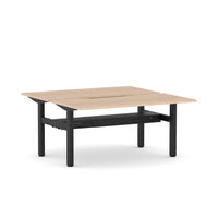 Klass Fixed 2-Person Double-sided Desk Workstation
